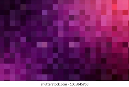 Dark Purple, Pink vector background of rectangles and squares. Style quilt and blanket. Geometrical rectangular pattern. Repeating pattern with rectangle shapes.