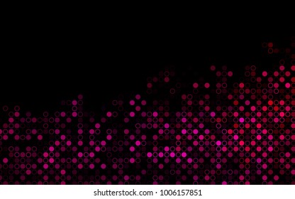 Dark Purple, Pink vector  background with dots. Beautiful colored illustration with blurred circles in nature style. The pattern can be used for ads, leaflets of liquid.