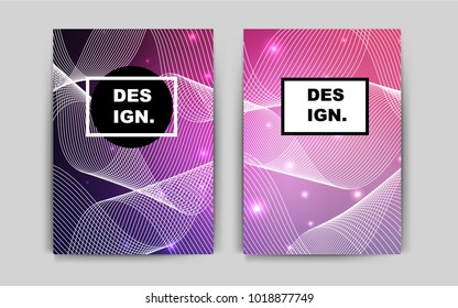 Dark Purple, Pink vector background for presentations. Booklet with textbox on colorful abstract background. The pattern can be used for any ad, booklets.