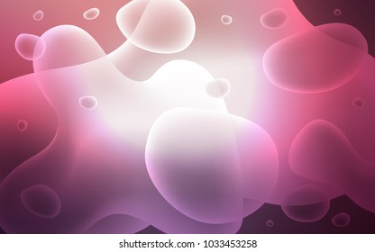 Dark Purple, Pink vector background with lamp shapes. A sample with blurred bubble shapes. The best blurred design for your business.