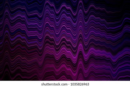 Dark Purple, Pink vector background with abstract lines. Geometric illustration in marble style with gradient.  The template for cell phone backgrounds.