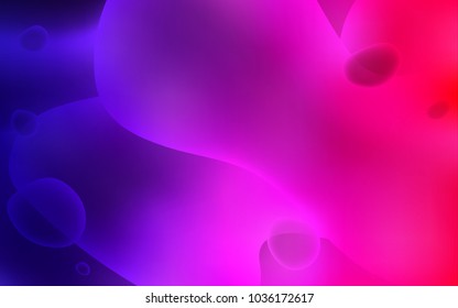 Dark Purple, Pink vector background with lamp shapes. Creative geometric illustration in memphis style with gradient. The best blurred design for your business.