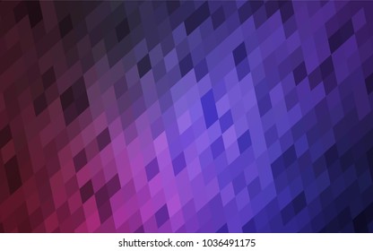 Dark Purple, Pink vector background of rectangles and squares. Style quilt and blanket. Geometrical rectangular pattern. Repeating pattern with rectangle shapes.