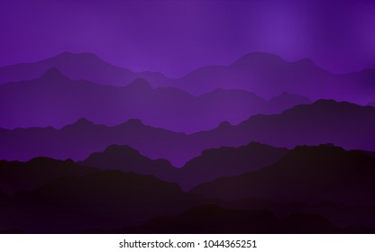 Dark Purple, Pink vector background with liquid shapes. Creative geometric illustration in mountain style with gradient. A new texture for your  ad, booklets, leaflets.