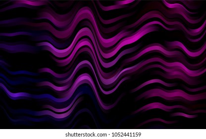 Dark Purple, Pink vector background with abstract lines. A completely new color illustration in marble style. Marble style for your business design.