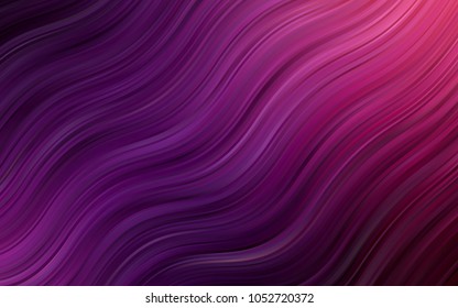 Dark Purple, Pink vector background with bent ribbons. Brand-new colored illustration in marble style with gradient. Marble design for your web site.