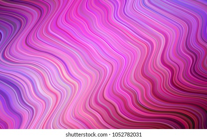 Dark Purple, Pink vector background with abstract circles. Colorful abstract illustration with gradient lines. Pattern for your business design.