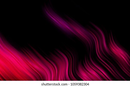 Dark Purple, Pink vector background with abstract lines. Creative geometric illustration in marble style with gradient. Textured wave pattern for backgrounds.