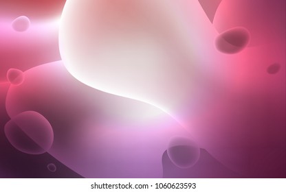Dark Purple, Pink vector background with bubble shapes. Brand-new colored illustration in memphis style with gradient. The best blurred design for your business.
