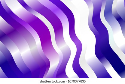 Dark Purple, Pink vector background with liquid shapes. Glitter abstract illustration with wry lines. A completely new template for your business design.