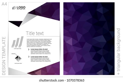 Dark Purple, Pink vector  background for presentations. Beautiful colored sample in A4 size. New design for a poster, banner of your website.