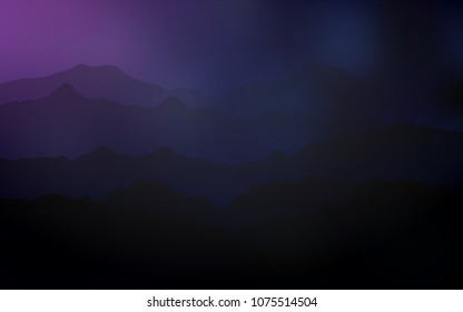 Dark Purple, Pink vector background with bent ribbons. Shining illustration, which consist of blurred lines, circles. A new texture for your  ad, booklets, leaflets.