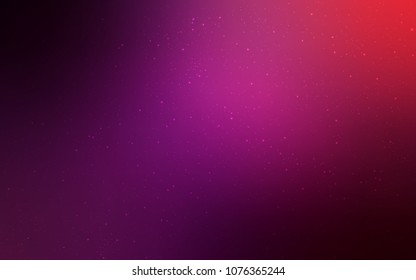 Dark Purple, Pink vector background with galaxy stars. Blurred decorative design in simple style with galaxy stars. Smart design for your business advert.