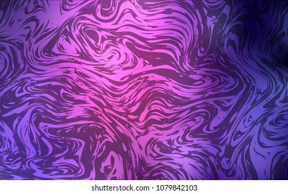 Dark Purple, Pink vector background with bubble shapes. A sample with blurred bubble shapes. Marble design for your web site.
