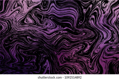 Dark Purple, Pink vector background with lamp shapes. Geometric illustration in marble style with gradient.  A completely new template for your business design.