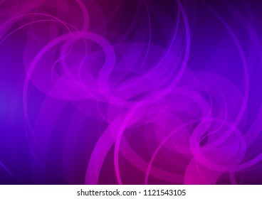 Dark Purple, Pink vector background with bent ribbons. Brand new colored illustration in marble style with gradient. The best blurred design for your business.