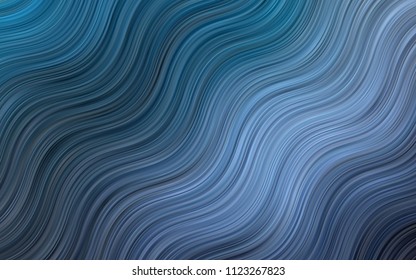 Dark Purple, Pink vector background with bent ribbons. Glitter abstract illustration with wry lines. A completely new template for your business design.
