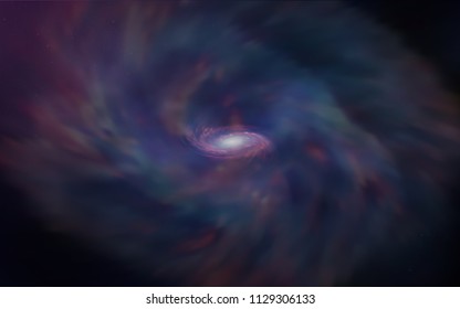 Dark Purple, Pink vector background with galaxy stars. Modern abstract illustration with Big Dipper stars. Smart design for your business advert.