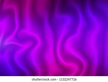 Dark Purple, Pink vector background with curved circles. Blurred geometric sample with gradient bubbles.  The template for cell phone backgrounds.