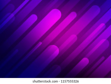 Dark Purple, Pink vector background with straight lines. Shining colored illustration with narrow lines. The pattern can be used for websites.