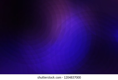 Dark Purple, Pink vector background with bubbles. Glitter abstract illustration with blurred drops of rain. Beautiful design for your business advert.