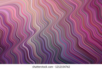 Dark Purple, Pink vector background with lava shapes. Colorful abstract illustration with gradient lines. The elegant pattern for brand book.