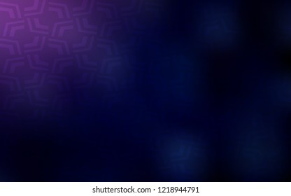 Dark Purple, Pink vector background with curved circles. A sample with blurred bubble shapes. Marble style for your business design.