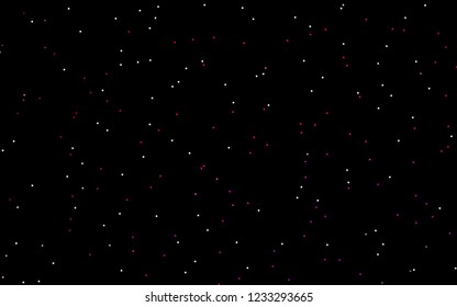 Dark Purple, Pink vector background with colored stars. Glitter abstract illustration with colored stars. The pattern can be used for new year ad, booklets.