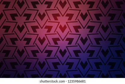 Dark Purple, Pink vector background with triangles, lines. Modern abstract illustration with colorful triangles. Pattern for websites.