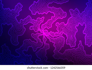 Dark Purple, Pink vector background with bubble shapes. An elegant bright illustration with gradient. The template for cell phone backgrounds.