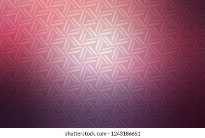 Dark Purple, Pink vector background with triangles. Glitter abstract illustration with triangular shapes. Pattern for commercials.
