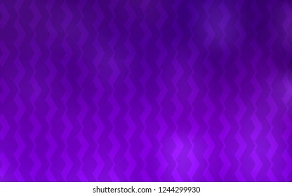Dark Purple, Pink vector background with straight lines. Shining colored illustration with sharp stripes. Pattern for your busines websites.