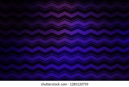 Dark Purple, Pink vector background with straight lines. Lines on blurred abstract background with gradient. Smart design for your business advert.