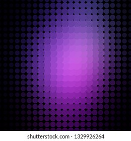 Dark Purple, Pink vector background with circles. Illustration with set of shining colorful abstract spheres. Pattern for business ads.