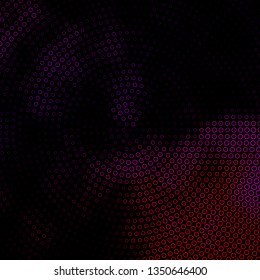 Dark Purple, Pink vector background with circles. Glitter abstract illustration with colorful drops. Pattern for booklets, leaflets.