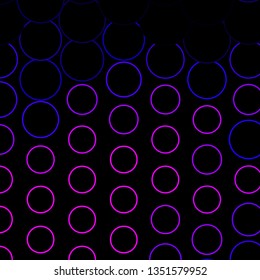 Dark Purple, Pink vector background with circles. Abstract illustration with colorful spots in nature style. Pattern for business ads.