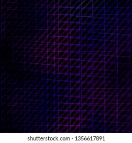 Dark Purple, Pink vector background with lines. Colorful gradient illustration with abstract flat lines. Template for your UI design.
