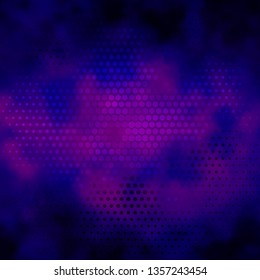 Dark Purple, Pink vector background with circles. Modern abstract illustration with colorful circle shapes. New template for your brand book.