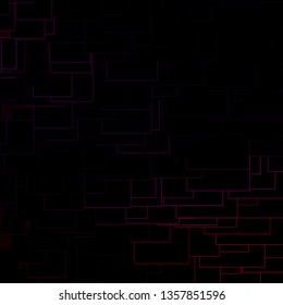 Dark Purple, Pink vector background in polygonal style. Illustration with a set of gradient rectangles. Pattern for websites, landing pages.