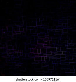 Dark Purple, Pink vector background in polygonal style. Modern design with rectangles in abstract style. Best design for your ad, poster, banner.