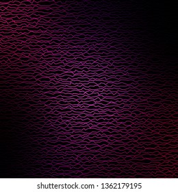 Dark Purple, Pink vector background with lines. Brand new colorful illustration with bent lines. Best design for your ad, poster, banner.