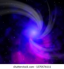 Dark Purple, Pink vector background with small and big stars. Colorful illustration in abstract style with gradient stars. Pattern for new year ad, booklets.