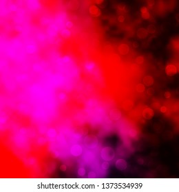 Dark Purple, Pink vector background with circles. Glitter abstract illustration with colorful drops. Pattern for websites, landing pages.