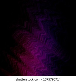 Dark Purple, Pink vector background with wry lines. Colorful illustration in circular style with lines. Smart design for your promotions.