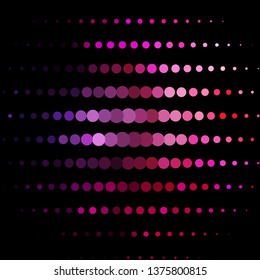 Dark Purple, Pink vector background with circles. Abstract illustration with colorful spots in nature style. Design for your commercials.