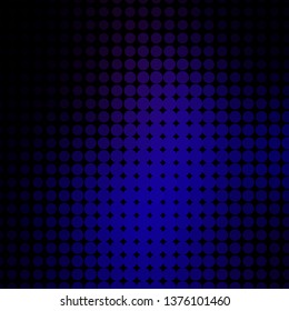 Dark Purple, Pink vector background with circles. Modern abstract illustration with colorful circle shapes. Pattern for business ads.