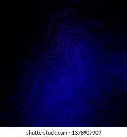 Dark Purple, Pink vector background with wry lines. Colorful illustration, which consists of curves. Pattern for commercials, ads.