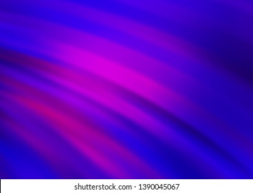Dark Purple, Pink vector background with abstract lines. Shining crooked illustration in marble style. The best blurred design for your business.