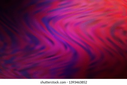 Dark Purple, Pink vector background with galaxy stars. Blurred decorative design in simple style with galaxy stars. Pattern for futuristic ad, booklets.