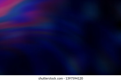 Dark Purple, Pink vector background with wry lines. Colorful illustration in abstract style with gradient. New composition for your brand book.